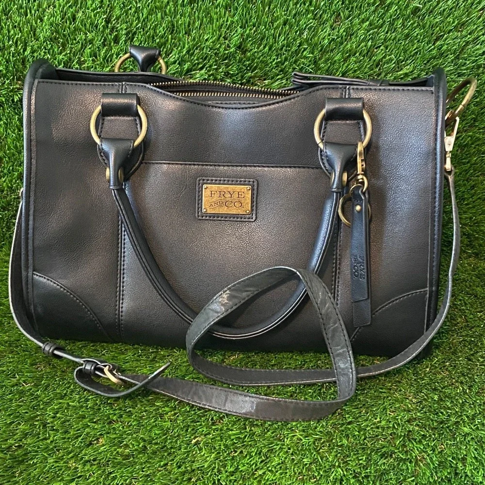 Frye and Co Satchel Shoulder bag leather (with‎ cross body strap) 14x10x5